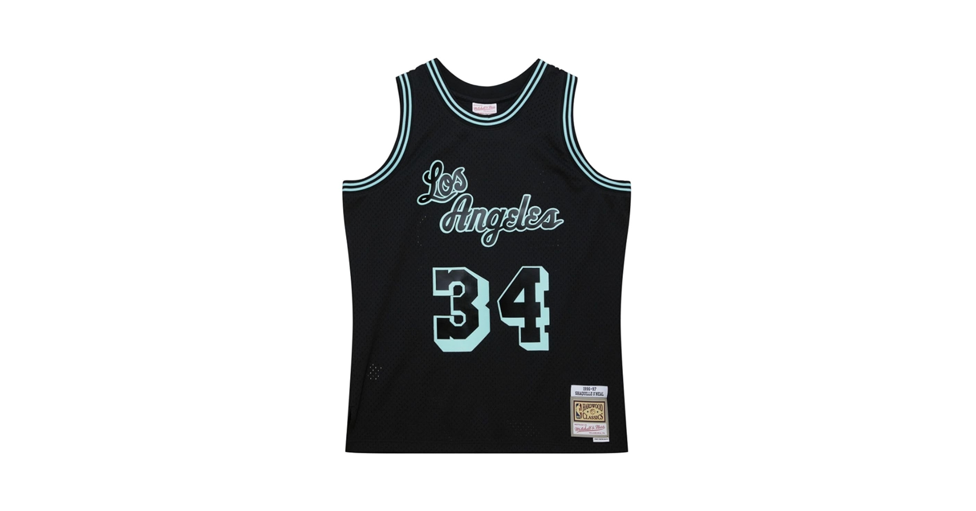 値下げ可能mitchell & ness lakers o'neal LA Lakers Shaquille O'Neal Black Blue Swingman Jersey